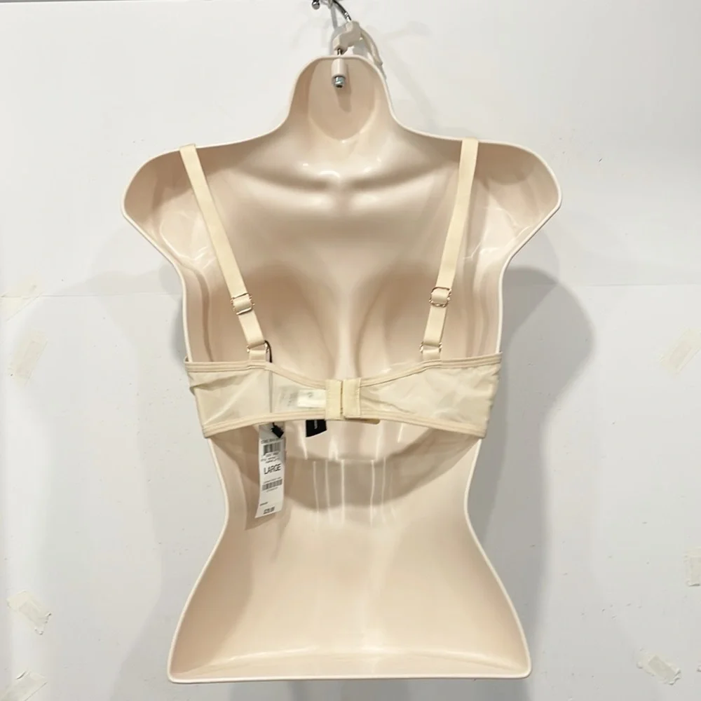NEW‎ INC lace and sheer bra Womens Sz Lg